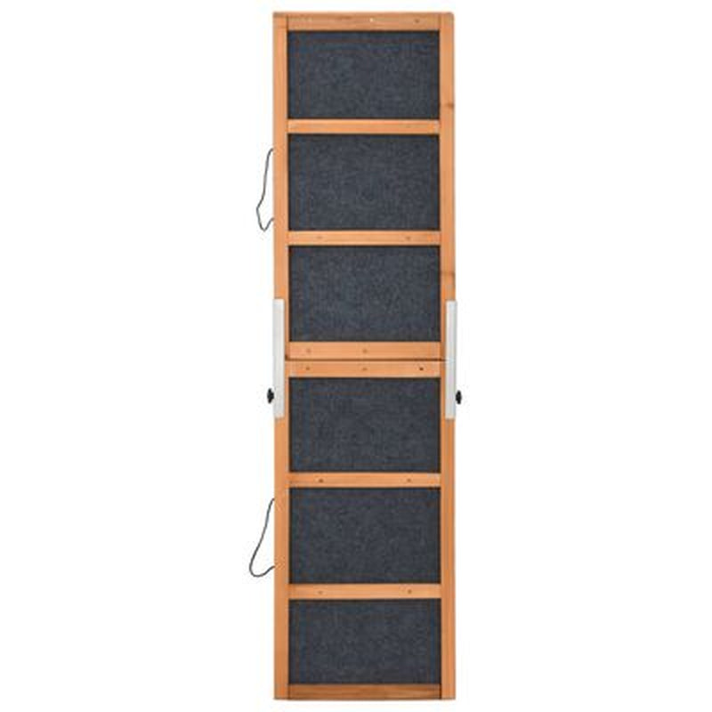 Dog Ramp Gray 47.2"X11.8" Solid Wood Fir