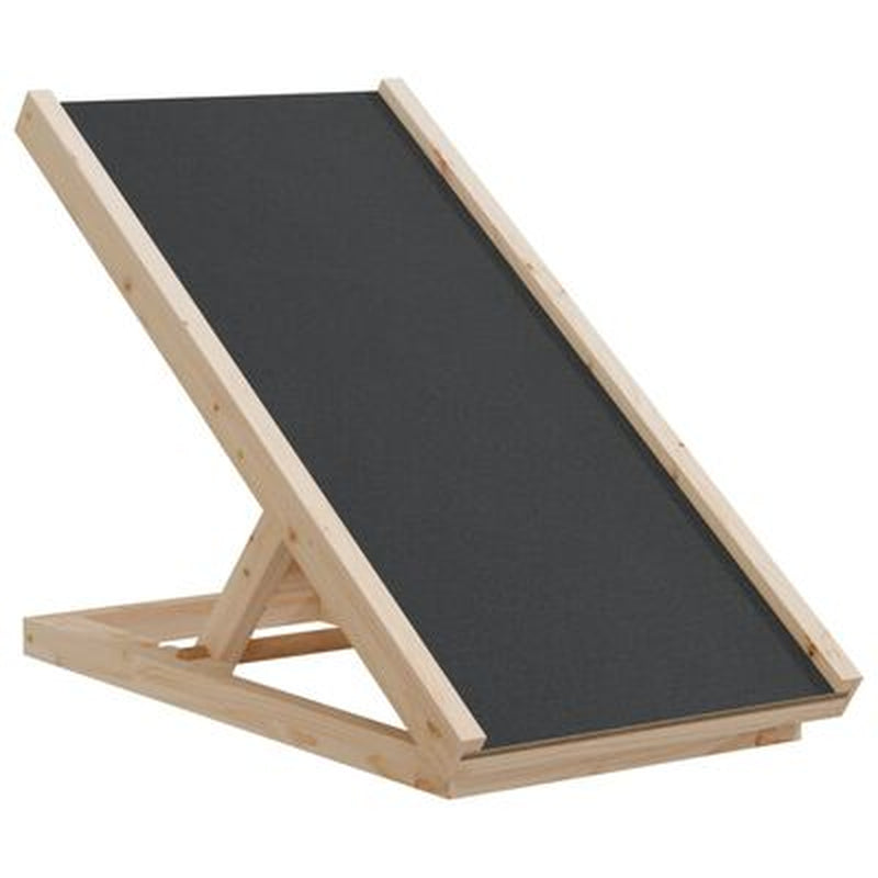 Dog Ramp Gray 47.2"X11.8" Solid Wood Fir