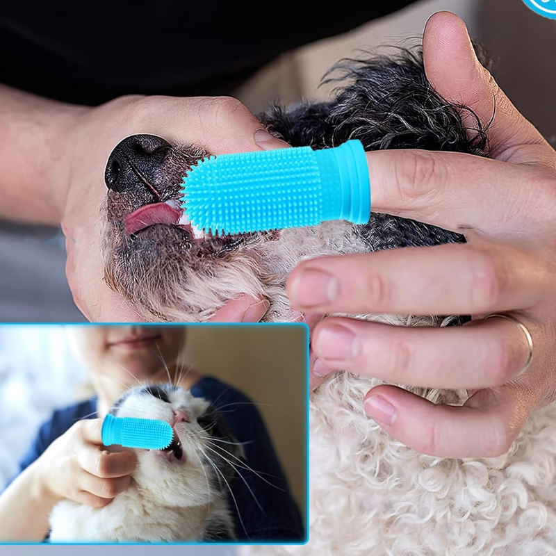 Pet Finger Toothbrush – Easy Cleaning for Dogs and Cats