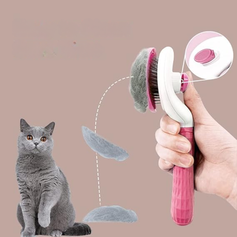 Durable Stainless Steel Needle Comb for Pets