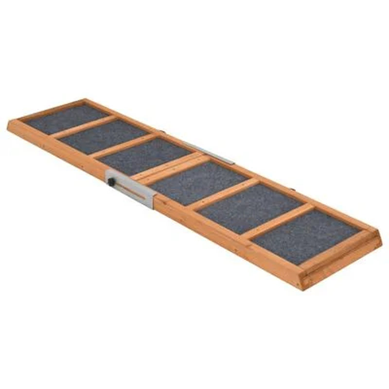 Dog Ramp Gray 47.2"X11.8" Solid Wood Fir