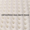 Checkered Orthopedic Pet Bed for Extra Large Dogs 56"X40", Waterproof Removable Washable Cover, Gray