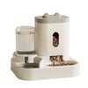 Automatic Feeder Cat Dog Food Bowl with Water Fountain Pet Large Capacity Raised Stand Dish Bowl for Cat Drinker Accessories